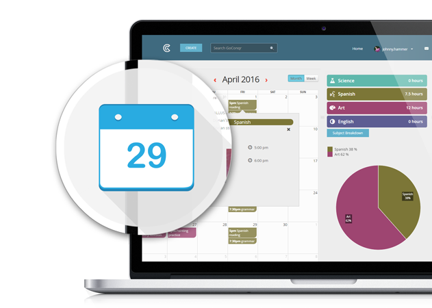 GoConqr online Study Planner